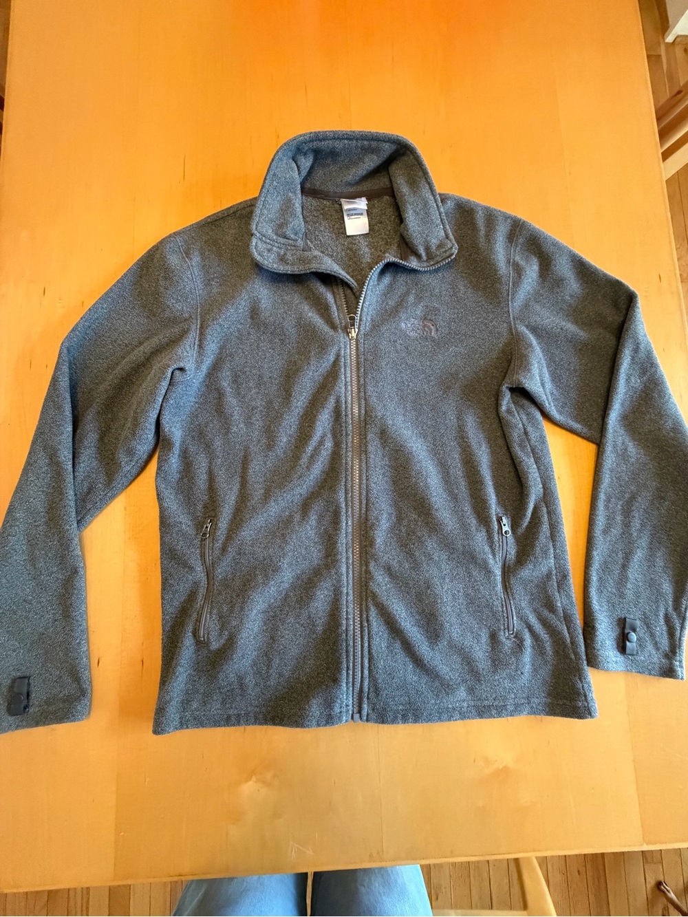 The North Face Gray Full-Zip Fleece Jacket
